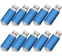 Fenglangrong Lot de 10 clés USB 2.0 de 64 Go - Bleu