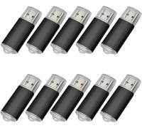 Fenglangrong Lot de 10 clés USB 2.0 de 64 Go, clés USB 2.0 en vrac, clé USB Pendrive 64 Go, clés USB zippées, lot de 10 clés USB