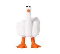 Fenglin-joy Statue Amusante de Canard, Canard avec Doigt du Milieu Figurine en résine Canard Doigt du Milieu pour la Maison, Le Bureau, la Maison