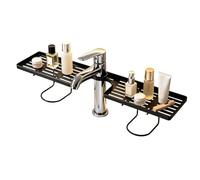fengminmaoyi Porte-éponge pour évier de Cuisine | Support Égouttoir Portable sans Perçage avec Plateau d'Égouttage,Étagère Rangement Salle de Bain,pour Brosses à Dents, Cosmétiques, Salle de Bain,