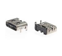 fengpeng 5/10/50/100 connecteurs USB 3.1 Type-C 6 broches DIP A haute intensité for circuit imprimé, femelles for port, prise jack et fiche électrique(Style 1,10pcs)