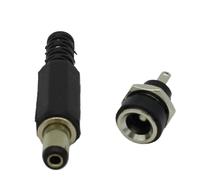 fengpeng 5 prises femelles d'alimentation CC 2,1 x, mm + adaptateurs de prise mâle