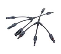 fengpeng Adaptateur for panneau photovoltaïque solaire 2Y, 3Y et 4Y : connecteur de câble type Y à cinq broches for connexion parallèle d'un ensemble plaques batterie(1Pair 3 in 1 adapter)