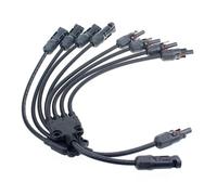 fengpeng Adaptateur for panneau photovoltaïque solaire 2Y, 3Y et 4Y : connecteur de câble type Y à cinq broches for connexion parallèle d'un ensemble plaques batterie(1Pair 4 in 1 adapter)