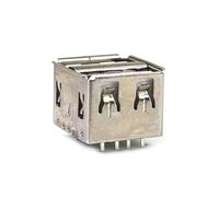 fengpeng Connecteur USB 2.0 femelle double couche type A, 8 broches, boîtier DIP, prise jack 10,5 mm, bornes électriques, fiche(Style 1,5pcs)