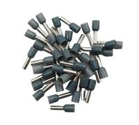 fengpeng Lot de 100 cosses isolées for borniers, connecteurs câbles et terminaisons fils électriques (E0508, E7508, E1008, E1508, E2508)(Grigio,E1008)