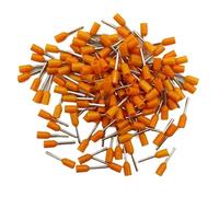 fengpeng Lot de 100 cosses isolées for borniers, connecteurs câbles et terminaisons fils électriques (E0508, E7508, E1008, E1508, E2508)(Orange,E1008)