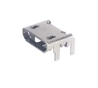 fengpeng Lot de 20 connecteurs femelles micro USB DIP à bords incurvés 90 degrés, 4 broches(Flat Edge,50 piece)