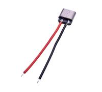 fengpeng Lot de 20 connecteurs USB Type-C femelles à 2 broches soudées avec câble, prise femelle haute intensité 3A, port