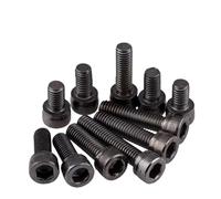 fengpeng Vis à tête hexagonale creuse noire M2 .5 M3 M4 M5 M6 M8 en acier allié de qualité 12.9(M2x14mm-50pcs)