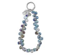 FengQingHuaGG Bracelet en cristal pour téléphone - Fait à la main - Cordon anti-perte en macramé - Accessoire de mode, M, Métal Métal Cristal, Pas de gemme Non