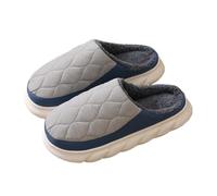 fengqingyunyan0304 Diapositive, Chaussons d'hiver en coton for hommes et femmes, chaussures d'intérieur à semelle épaisse,per donne e uomini(GrayBlue,49 EU)