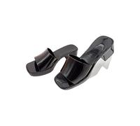 fengqingyunyan0304 Diapositive, Sandales à talons hauts en gelée de cristal for femmes - Chaussons de plage d'été for un confort élégant,per donne e uomini(Black,40 EU)