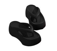 fengqingyunyan0304 Diapositive, Tongs rehaussantes à semelle épaisse de 7 cm for femmes, sandales confortables d'été for la plage et les activités de plein air,per donne e uomini(Black,40 EU)