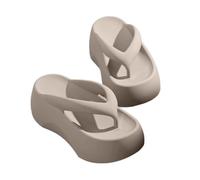 fengqingyunyan0304 Diapositive, Tongs rehaussantes à semelle épaisse de 7 cm for femmes, sandales confortables d'été for la plage et les activités de plein air,per donne e uomini(Gray,35 EU)