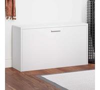 Fengshui Banc à chaussures blanc 80 x 24 x 45 cm - Banc de couloir avec espace de rangement pour jusqu'à 5 à 6 paires de chaussures - Banc à chaussures robuste et durable pour un rangement élégant