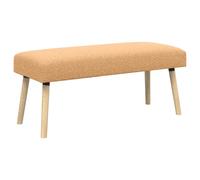 Fengshui Banc uni beige 110 x 40 x 46 cm Bouclé