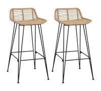 Fengshui Chaise de bar 44 x 46 x 91 cm, structure en acier laqué