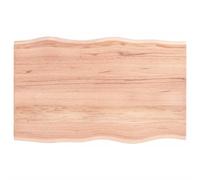 Fengshui Plateau de table en bois massif - 80 x 50 x 2 cm - Chêne traité | Bord d'arbre, fabriqué à la main, prêt à l'emploi, polyvalent