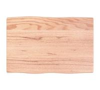 Fengshui Plateau de table en chêne massif traité - 60 x 40 x 2 cm | Fabriqué à la main avec bord naturel, laqué, prêt à l'emploi, plateau de table à faire soi-même