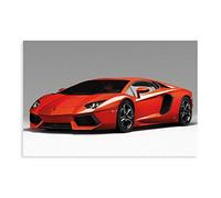 FENGSHUI Poster Lamborghini Aventador Svj Roadster 2 sur toile - Décoration murale pour salon et chambre à coucher - 30 x 45 cm - Style 1 sans cadre