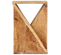 Fengshui Table d'appoint en bois massif de mangue, 35 x 35 x 55 cm