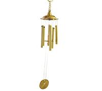 fengshuisale Feng Shui Laiton 6 Tige Tout métal Carillon W Gratuit Rouge Bracelet Cordon J2004