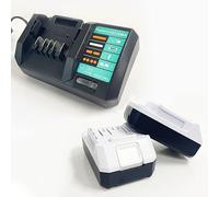 FengWings 2 piles BL1813G 18V 2.0Ah avec chargeur DC18WA Remplacement pour Makita BL1813G BL1820G BL1811G 195608-4 HP457D TD127D DF457DWE DK18041 DK18015 HP457DWE
