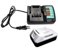 FengWings® Batterie BL1820G 18 V 2,0 Ah + chargeur DC18WA compatible avec Makita G Series Battery BL1813G BL1820G BL1811G 195608-4 HP457D TD127D DF457DWE