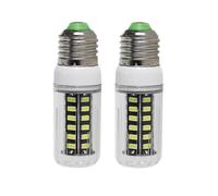 Fengyan Ampoules domestiques 2pcs Ampoule LED Ac 12 V cc 24v 36 48 60 Volt 5730 E27 7W Energy Saving lampe 360 degrés maïs Ampoules Éclairage Lampe d'éclairage domestique ( Couleur : Warm White , Ta