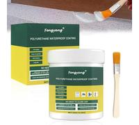 Fengyang® Agent de Revêtement Imperméable Transparent avec Pinceau, Anti Fuite, Polyurethane Waterproof Coating, Resine Etancheite Transparente, Agent de Réparation de Mur(green, 300ml)