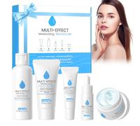 Fengyang® Kits De Soins Hydratants De La Peau Avec CrÈMe Pour Le Visage, SÉRum, Toner, Nettoyage, CrÈMe Pour Les Yeux, Ensemble Anti-Vieillissement, Cadeau Pour Les Femmes/Adolescentes Fille(5pcs)