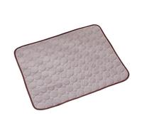 fengyishangwu Tapis rafraîchissant pour chats et chiens, coussin confortable matelassé double face, plusieurs tailles de 50 x 40 cm à 150 x 100 cm (marron, XL : 100 x 75 cm)