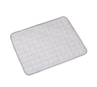fengyishangwu Tapis rafraîchissant pour chats et chiens, coussin confortable matelassé double face, plusieurs tailles de 50 x 40 cm à 150 x 100 cm (gris, M : 62 x 50 cm)