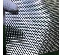 FengYoo Tôle perforée 762mmX381mm-Tôle perforée en acier inoxydable 304-Trou de 3 mm, épaisseur 1.1 mm-Tôles perforées en métal | Grille inox | Grillage gouttiere|Plaque en acier perforé