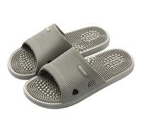 FengYour Pantoufles de Massage d'Acupression,Chaussons d'acupression Plantaire Appareil de Massage des Pieds,Chaussons de Maison Sandales de Massage Pantoufles de Bain Masseur Pieds pour (Gris, 44)