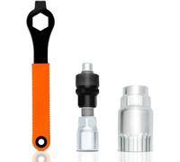 Fengzio Kit Extracteur de Manivelle Vélo et Douille Boîtier de Pédalier | Outil 2 en 1 avec clé 16 mm pour manivelles à axe carré et boîtiers de pédalier 20 dents, compatible Shimano, ISIS et Bosch