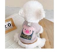 Fenhaodian Sweat à Capuche Rond en Peluche pour Petits Chiens, Tenue d'hiver Chaude et Confortable pour Deux Pattes, idéale pour Les promenades et la décoration.