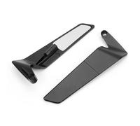FENIQG Motorcycle Stealth Wing Rear View Mirrors 360° Adjustable Aluminium Alloy Mirrors for Ducati 848/EVO 2007-2012, 8mm/10mm Fitment