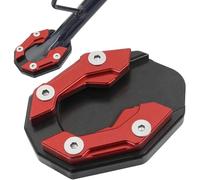 FENIQG Semelle de Béquille Latérale Moto pour Ducati Multistrada V2/V2S 2022-2026, Plaque d'Extension de Support, Plaque d'extension de béquille latérale,Red