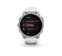 fenix 8 AMOLED 43mm Acier Silver avec bracelet blanc
