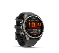 Fenix 8 Pro - Montre connectée 47 mm, GPS intégré en Titanium et Silicone - Noir