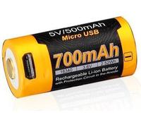Fenix ARB-L16-700UP Batterie rechargeable avec connecteur micro-USB, 16340 RCR123A, 700 mAh