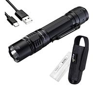 Fenix PD36R Pro Lampe de poche tactique haute luminosité, 2800 lumens, double interrupteur arrière, rechargeable USB-C, avec batterie et organiseur Lumentac