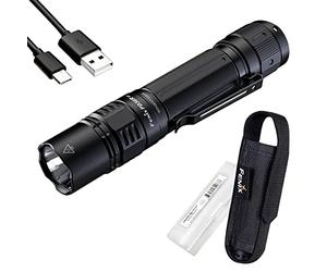 Fenix PD36R Pro Lampe torche tactique 2800 lumens double interrupteur arrière rechargeable USB-C avec organiseur Lumentac