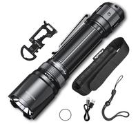FENIX TK20R V2.0 Lampe de Poche Rechargeable Tactique,Portée 475M,3000Lumen | Port Type-C caché,Double ressorts anti-choc,IP68,Autonomie 48 h,Double interrupteur,Technologie APF,Camping Randonnée Secours
