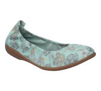 Josef Seibel Femme Ballerines Classiques Fenja 01, Dame Ballerines,Largeur G (Normale),élastique,Ballerines,Vert (Mint-Multi),36 EU / 3 UK