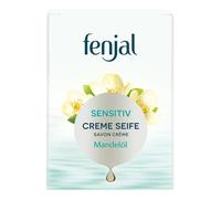 fenjal Savon à la crème - 100 g, savon végétalien pour les mains à l'huile d'amande naturelle, doux pour la peau, parfum fruité - Sensitiv