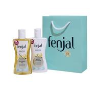 Fenjal Sensitive Cleanse & Hydrate Coffret cadeau | Huile de douche - 225 ml | Lotion pour le corps - 200 ml | Mélange parfait de lys frais et de jasmin de pomme avec une fraîcheur étincelante de