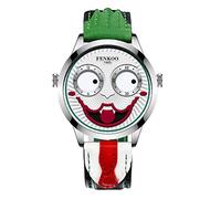 FENKOO Montre de Luxe Joker Amusant pour Hommes - Bracelet Étanche Mode - Relogio Masculino (Couleur : Blanc)